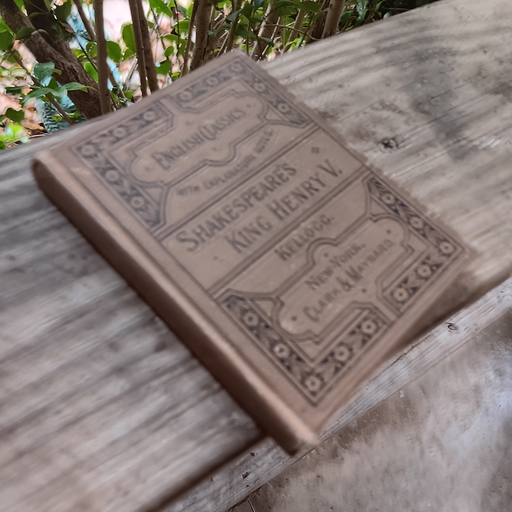 Antique Book 1883 English Classics Shakespeare king henry V